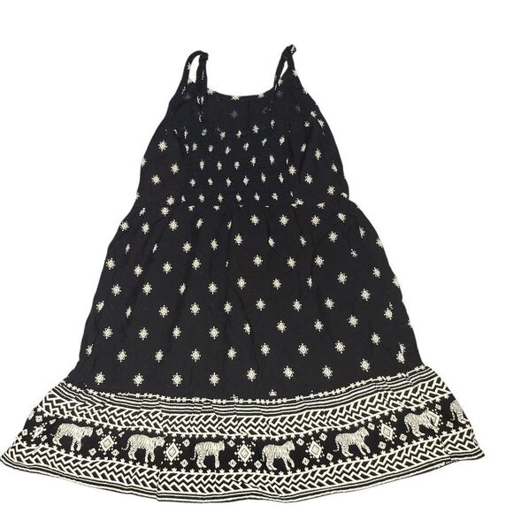 Old Navy Black and Cream Sleeveless Sundress - Picture 5 of 6